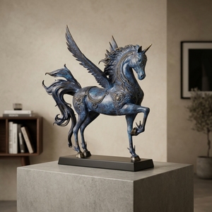 Scultura in Bronzo Statua Europea Moderna per Arredamento Casa, Opera d'<span class=keywords><strong>Arte</strong></span> Animale per Esterni, Scultura in Metallo Personalizzata per Giardino, Parco, Interni, Figura Artistica - Product Image 5