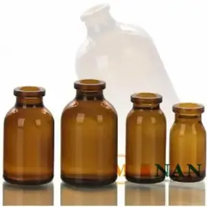 Heavy Glass Medical Screw-Top Packer Bottles Wide Mouth Container Jars Clear Amber 5 Oz 150cc Pill Jar With Unishell Cap