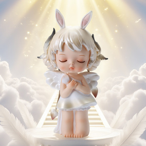 Figurine PVC Annie Baby : Ornements de Vie Vibrante, Conception Exquise, Taille Moyenne, Mignonne et Adorable, Cadeau Ange - Product Image 1