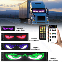 Écran LED flexible à pixels, yeux dynamiques, étanche, programmable par application pour camion, voiture, lunette arrière