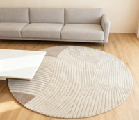 Handgefertigter Wollteppich mit Geometrischem Muster Premium Weicher Plüsch Hochfloriger Moderner Stil Kilim Umweltfreundlich