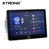 Lecteur multimédia automobile Android universel double DIN 10,1 pouces 64 Go avec ADAS intégré, entrée HD, écran QLED, CarPlay sans fil CE-XTRONS