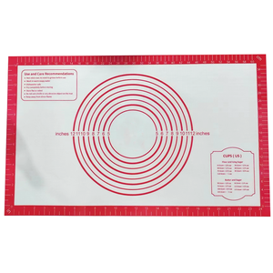 0.4mm Độ dày 600*800mm nhà máy trực tiếp tùy chỉnh Silicone Pastry Mat chịu nhiệt cấp thực phẩm bột cán mat - Product Image 4