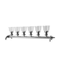 Unité de filtration à 6 pompes haute capacité, conception à circuit direct, appareil de filtration rapide, utilisation en laboratoire, machine de haute précision TOONE-ST6C