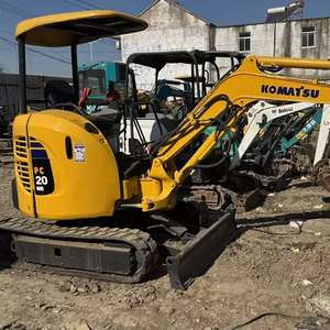 Miniexcavadora Komatsu PC20 Usada Original de 2 Toneladas, Motor y Caja de Cambios Japoneses, Modelo 2024, Bomba de Motor PLC, Rodamiento - Product Image 1
