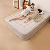 Matelas Gonflable Automatique Épais en Flocage pour Camping Extérieur, Lit Double Gonflable pour Nuitée au Sol, Canapé de Sieste