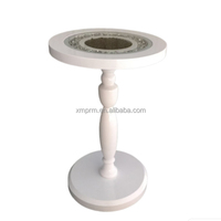 Table basse moderne de qualité supérieure avec base en bois et plateau en acrylique facile à nettoyer, meubles de salon
