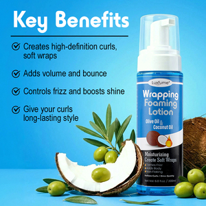 <span class=keywords><strong>Mousse</strong></span> coiffante longue durée à marque privée pour des wraps lisses et un fini sans frisottis - Product Image 3