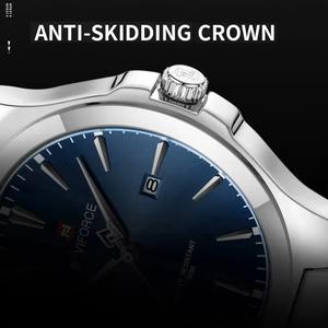 Drioshipping estilo Superior de alta calidad banda de acero inoxidable buena calidad diseño de tendencia impermeable hombres relojes de cuarzo - Product Image 3