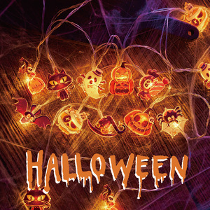 ไฟฮาโลวีน LED ตกแต่งฉากไฟสายฟักทองมัมมี่ไฟตกแต่งเทศกาลเทศกาล - Product Image 2