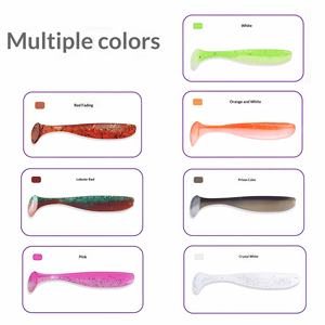 1 pièce Leurre de pêche souple flottant en TPR <span class=keywords><strong>35</strong></span>-75mm 0.3-2.8g, type Swim Bait à queue de pagaie et queue en T, pour Saumon, Brochet, Tilapia, en ruisseau, lac, rivière - Product Image 2