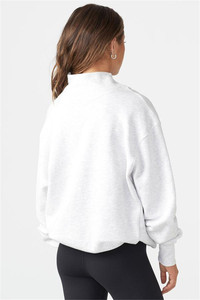 Sweat-shirt à col roulé pour femme, coupe oversize, col ouvert fendu, personnalisable, de qualité supérieure, poids moyen - Product Image 4