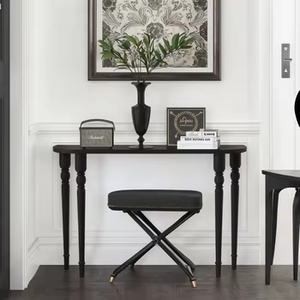 Mesa <span class=keywords><strong>Consola</strong></span> de Entrada Ultra <span class=keywords><strong>Estrecha</strong></span> de Estilo Francés Americano Vintage, Mueble de Madera Maciza para <span class=keywords><strong>Recibidor</strong></span> o Sala de Estar - Product Image 5