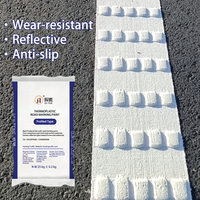 Peinture thermoplastique blanche antidérapante en relief pour marquage routier, zone scolaire, ligne de signalisation d'arrêt