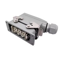 Connecteurs robustes HDC-HSB-006-1/2/3/4 F/M 6 broches Connexion à vis 35A Connecteur rectangulaire industriel