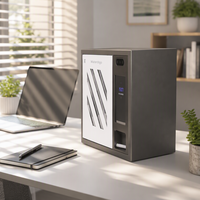Système de collecte de clés intelligent 99+ V-100C avec armoire à clés électronique automatisée et serrure numérique pour l'enregistrement/décheck-in en libre-service