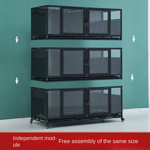 PetFit kediler köpekler için çeşitli bölmeler ile büyük <span class=keywords><strong>Pet</strong></span> yatılı kafes küçük hayvanlar <span class=keywords><strong>Pet</strong></span> Shop ekran kafesleri veteriner köpek kafesi - Product Image 2