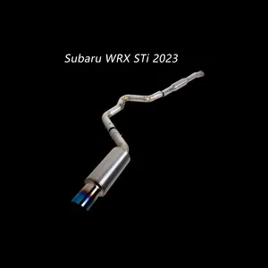 Knalpot Titanium Cat-Back, 3.5 Inci Ujung Knalpot Expreme Ti untuk 2022 + Subaru WRX STI