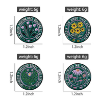 Interesante Citas de flores españolas Optimista Y Positivo Sobre Cada Elección Esmalte Pins Broches redondos divertidos Insignia de solapa Joyería