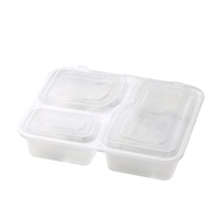 Boîtes à lunch jetables personnalisées en gros, de qualité alimentaire, boîtes d'emballage rectangulaires en plastique transparent avec couvercles