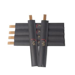 Palo ecológico para Fideos, palillos chinos marrón oscuro carbonizados, para sacar, Tensoge, 21cm, funda <span class=keywords><strong>de</strong></span> papel abierta, Etiqueta Privada - Product Image 2