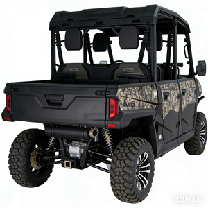 HISUN 30kW Kendaraan UTV Listrik 4x4 Baterai Lithium Torsi 156Nm 4 Kursi Berdampingan Kendaraan Berburu Senyap Jarak Jauh Gerobak Pertanian - Product Image 4