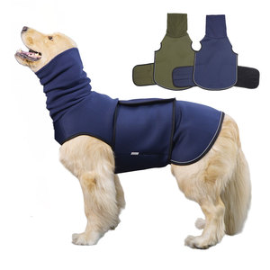Chaleco con Capucha para Perros con Cancelación de Ruido, Azul Oscuro, Verde Militar, para las Cuatro Estaciones, Ropa Anti-Ansiedad para Mascotas - Product Image 1