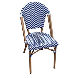 Muebles de exterior con aspecto de bambú, silla de comedor impermeable, tela reforzada, diseño duradero, silla de bistró francés - Product Image 2