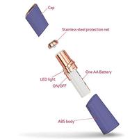 Tondeuse à lèvres électrique en forme de rouge à lèvres pour femmes, Mini épilateur Portable, batterie étanche, épilation du visage et du corps