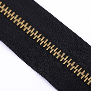 Ruban de fermeture à glissière en métal en laiton de haute qualité SAS personnalisé #3 fermeture à glissière pour jeans et autres accessoires de vêtement - Product Image 5