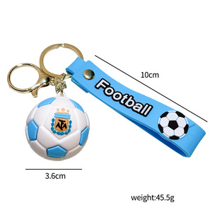 New Messi bóng đá <span class=keywords><strong>Keychain</strong></span> Sao Jersey búp bê món quà nhỏ Mặt dây chuyền chìa khóa cho người hâm mộ làm bằng kim loại <span class=keywords><strong>PVC</strong></span> Silicone và cao su - Product Image 5