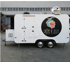 Bar Mobile per Cocktail all'Aperto, Rimorchio per Gelati Italiani, Carretto per Caffè, Cucina Mobile, Food Truck per BBQ Completamente Attrezzato - Product Image 4