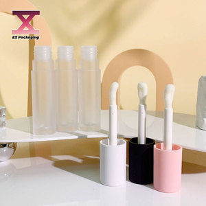 Vòng <span class=keywords><strong>Frosted</strong></span> Bàn Chải Lớn Thanh Lip Gloss Vít Cap Lip Balm Ống 5Ml Trong Suốt Lip Men Mỹ Phẩm Container - Product Image 3