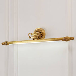 Lámpara de pared de bronce lineal, Faro de espejo, tocador de baño <span class=keywords><strong>Vintage</strong></span> francés, luces de pared de cobre, luz decorativa para cabecera - Product Image 5