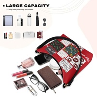 Sacs à bandoulière légers et portables en PU pour femme, motif roses d'Halloween et de la Saint-Valentin, design personnalisé, faible MOQ, directement de l'usine
