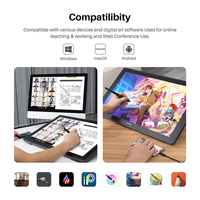 Kamvas 24 Plus, Monitor de Dibujo LCD Ultrafino de 23.8 Pulgadas, Tableta Gráfica Digital con Lápiz Óptico