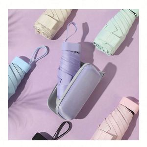 ร่มพับ 5 ตอน พกพาสะดวกสำหรับผู้หญิง รุ่น Lady Mini Capsule Umbrella ป้องกันรังสียูวี พร้อมซองใส่ - Product Image 2
