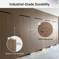 Tablero Laminado Compacto de Alta Calidad, Ecológico, Moderno, Resistente al Fuego y al Agua, para Divisiones de Baño