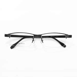 Montures de lunettes semi-cerclées rectangulaires pour hommes Danyang 33229, style professionnel, anti-reflet, demi-monture, lunettes optiques pour adultes - Product Image 1
