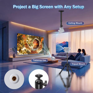 S6โปรโปรเจคเตอร์ LED 4K พร้อมไวไฟ200ลูเมนสั้นพกพาได้1080P รองรับการใช้งานกลางแจ้ง - Product Image 2