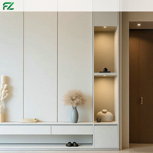 Armoire <span class=keywords><strong>à</strong></span> <span class=keywords><strong>chaussures</strong></span> multifonctionnelle blanche minimaliste moderne Panneau en nid d'abeille en aluminium Entrée Garde-robe Meubles de maison <span class=keywords><strong>à</strong></span> la mode - Product Image 3