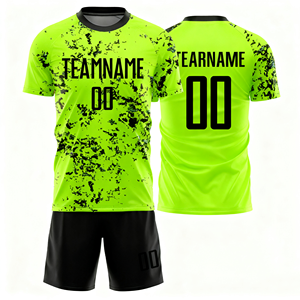 Venta al por Mayor de Uniformes de Fútbol Personalizados por Sublimación, Camiseta de Fútbol de Visitante, 100% Poliéster, Transpirable, de Secado Rápido, Antibacteriana - Product Image 4
