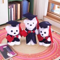 Ruunjoy Mini Ours en Peluche de Remise de Diplôme, Souvenir Décoratif, Jouet en Peluche pour Machine à Pinces, Porte-clés en Peluche Ours de Remise de Diplôme