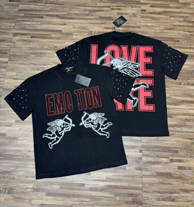 Nueva Llegada, Camisetas EMOTION de Alta Calidad 100% Algodón, Disponibles, Estilo Americano, Holgadas, Casuales, Hip Hop, Vintage, para Hombre - Product Image 2