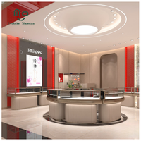 Vitrine à bijoux en verre durable et écologique à prix d'usine avec éclairage LED pour la décoration de boutique de montres, garantie 5 ans