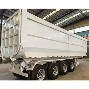 60 Ton Truck 3 Axle Front Lift Dump Tipper Semi Trailers Tractor Hydraulic Mining For Sale
