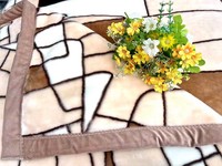 Couverture Raschel de luxe en peluche de vison super super douce, chaude et double épaisseur, avec taille personnalisée à 2 plis