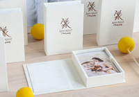 Boîte cadeau personnalisée pour photographe avec couverture en velours ou en lin, gaufrage personnalisé, pour clients, emballage d'impression, boîtes photo 4x6
