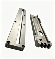 Rail de guidage linéaire et ensemble de blocs coulissants en aluminium usinés sur mesure par CNC pour équipement d'automatisation