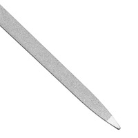 Lime à ongles double face en acier inoxydable de qualité professionnelle, outil de manucure réutilisable longue durée, lime à ongles de précision